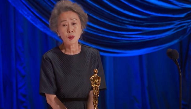 Yuh Jung Youn winning the Oscar