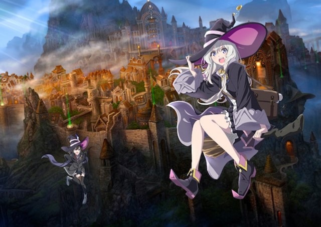 The new Wandering Witch: The Journey of Elaina key visual — check out that enormous hat and those fabulous shoes!