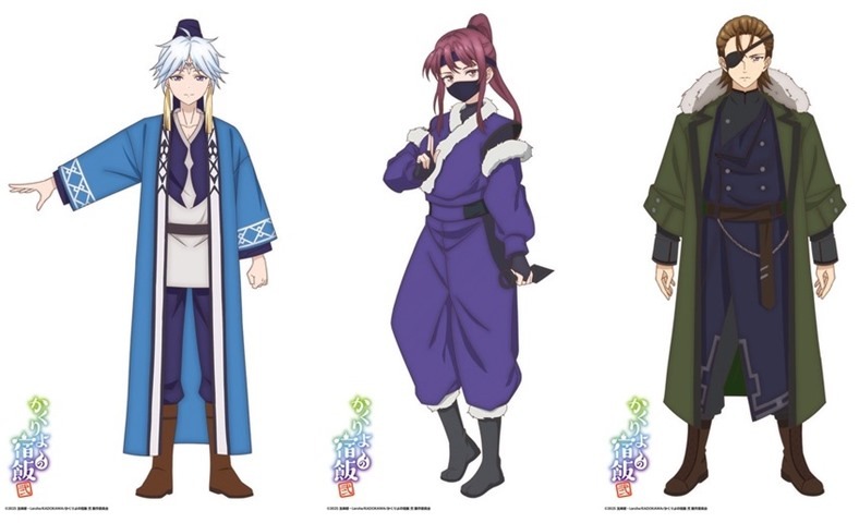 character designs for Kiyo, Itaki and Resak