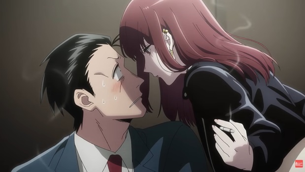 sasaki and tamaya aka Yamada in anime Smoking Behind the Supermarket